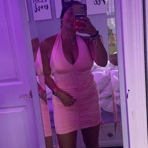 This is a pink Medium dress from shein, never been worn before.